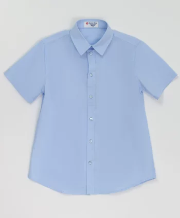 Голубая рубашка с коротким рукавом Button Blue(220BBBS23051800)