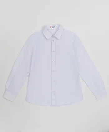 Белая фактурная рубашка Button Blue(220BBBS23010205)